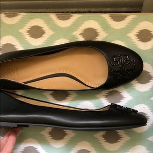 Brand new Tory Burch black flats
